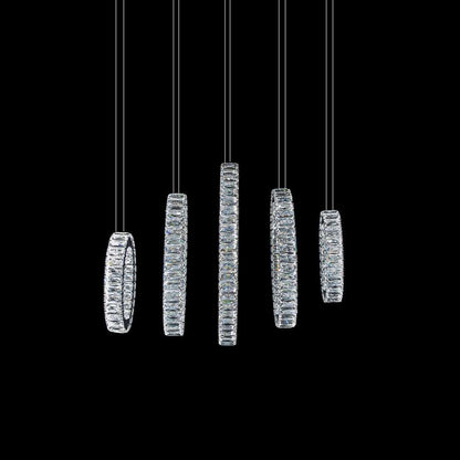 AICO by Michael Amini - Solar Hoops LED Chandelier, Small - LT-CH804 veiw 1