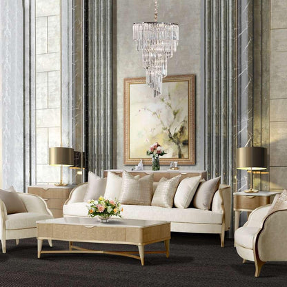 AICO by Michael Amini - Spiral - 12 Light Chandelier - LT-CH976-12CLR veiw 2