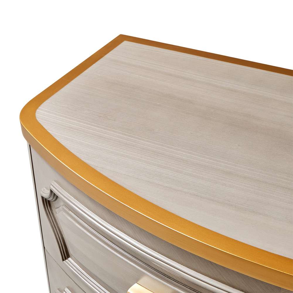 AICO by Michael Amini - St. Charles 5-Drawer Highboy Chest - Dove Gray - 9088070SA-803 veiw 6