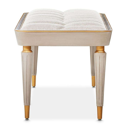 AICO by Michael Amini - St. Charles Bench - Dove Gray - 9088904-803 veiw 2