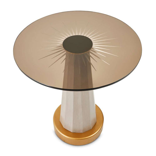 AICO by Michael Amini - St. Charles Chairside Table - Dove Gray - 9088222-803 veiw 2