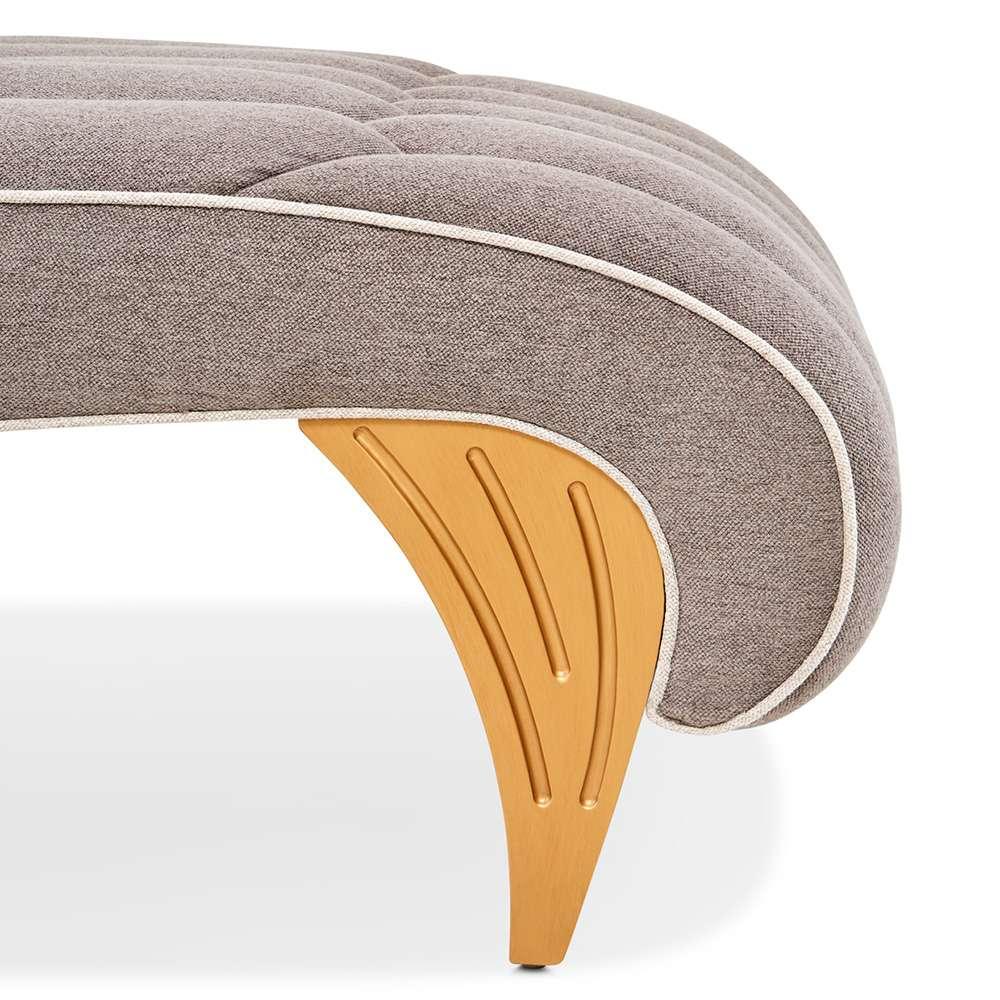 AICO by Michael Amini - St. Charles Chaise - Dove Gray - 9088841-STRTS-803 veiw 5
