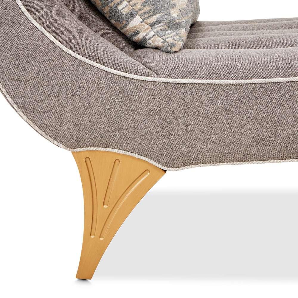 AICO by Michael Amini - St. Charles Chaise - Dove Gray - 9088841-STRTS-803 veiw 6