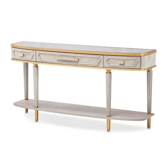 AICO by Michael Amini - St. Charles Console Table - Dove Gray - 9088223-803 veiw 1