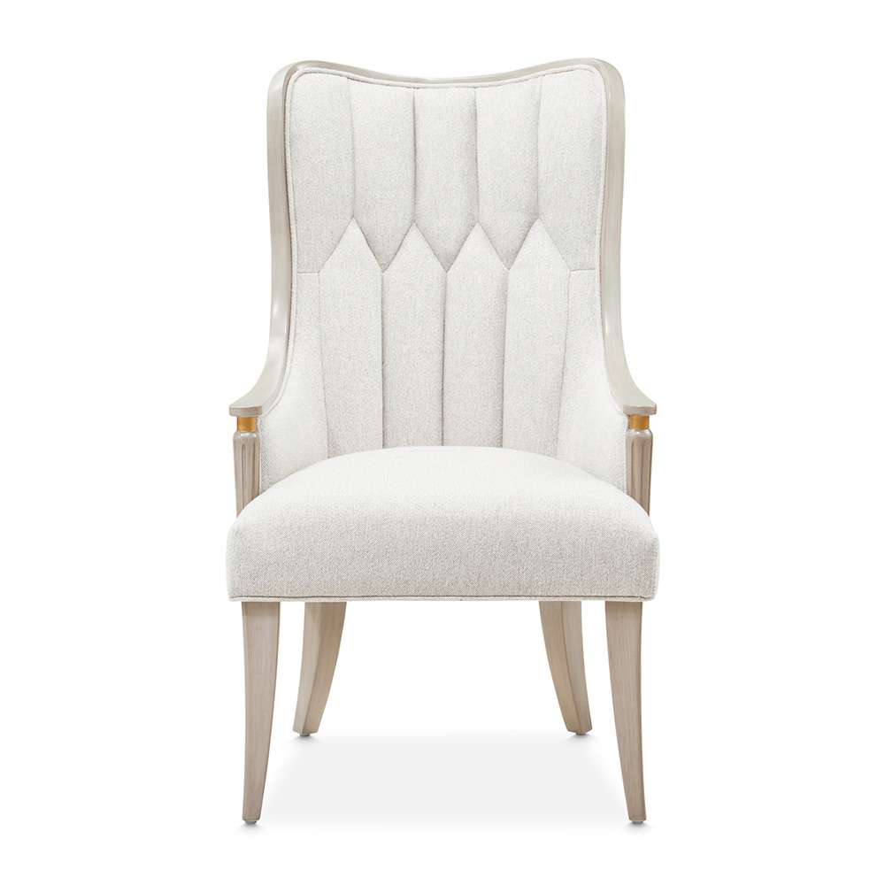 AICO by Michael Amini - St. Charles Dining Arm Chair, Set of 2 - Dove Gray - 9088004-803 veiw 2