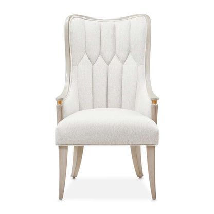 AICO by Michael Amini - St. Charles Dining Arm Chair, Set of 2 - Dove Gray - 9088004-803 veiw 2