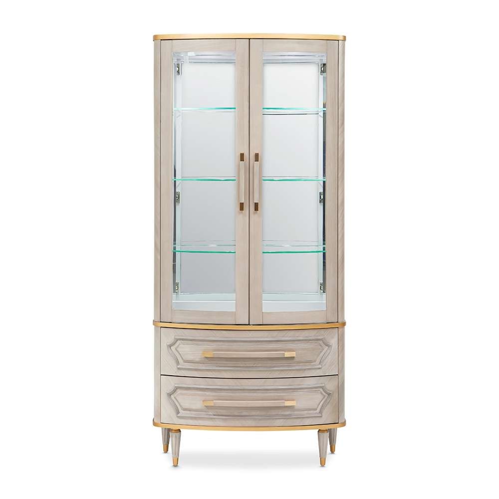 AICO by Michael Amini - St. Charles Display Cabinet - Dove Gray - 9088209-803 veiw 1