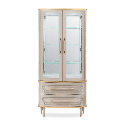 AICO by Michael Amini - St. Charles Display Cabinet - Dove Gray - 9088209-803 veiw 1