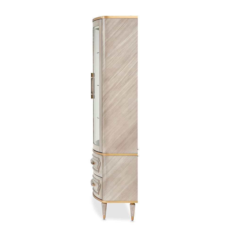 AICO by Michael Amini - St. Charles Display Cabinet - Dove Gray - 9088209-803 veiw 2