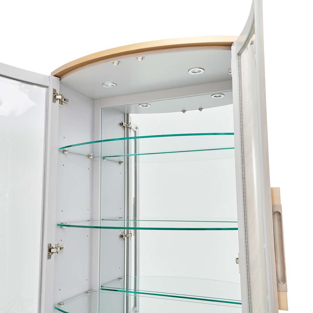 AICO by Michael Amini - St. Charles Display Cabinet - Dove Gray - 9088209-803 veiw 4