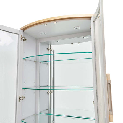 AICO by Michael Amini - St. Charles Display Cabinet - Dove Gray - 9088209-803 veiw 4