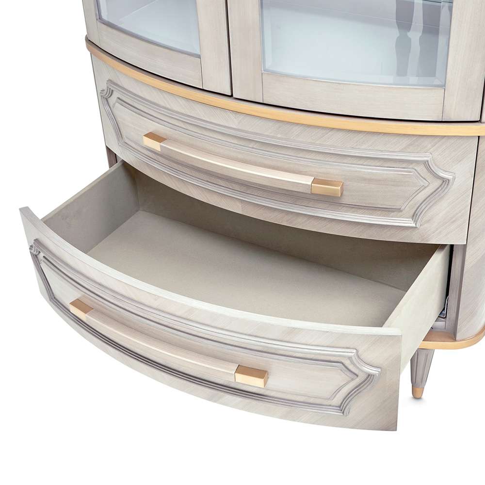 AICO by Michael Amini - St. Charles Display Cabinet - Dove Gray - 9088209-803 veiw 6
