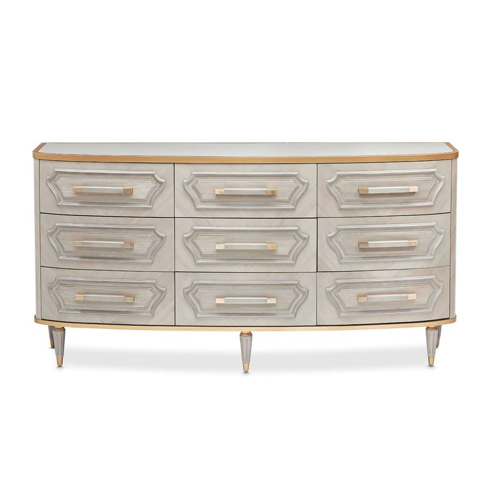 AICO by Michael Amini - St. Charles Dresser - Dove Gray - 9088050SA-803 veiw 2