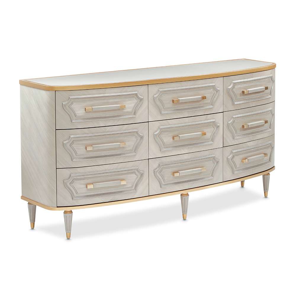 AICO by Michael Amini - St. Charles Dresser - Dove Gray - 9088050SA-803 veiw 3