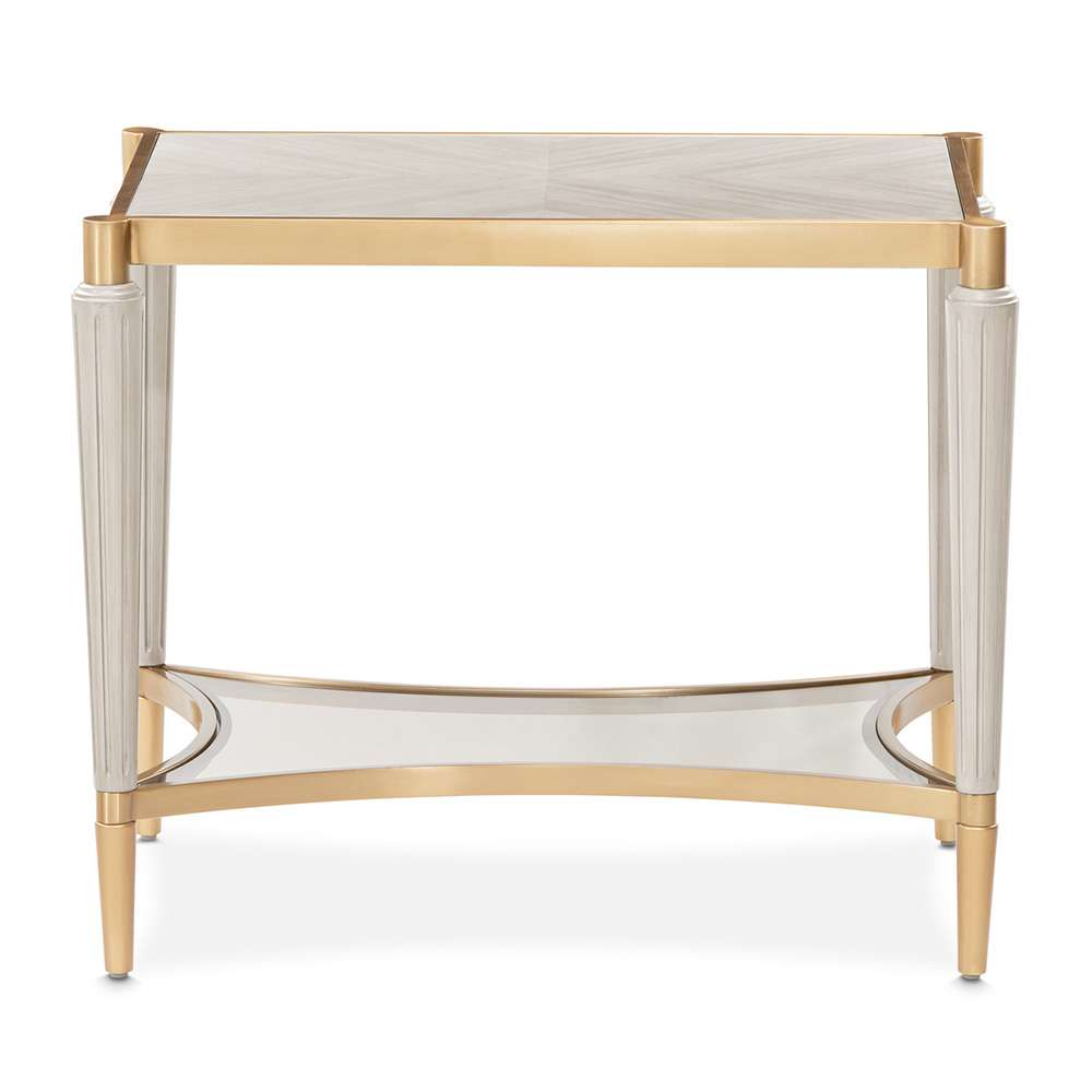 AICO by Michael Amini - St. Charles End Table - Dove Gray - 9088202-803 veiw 2