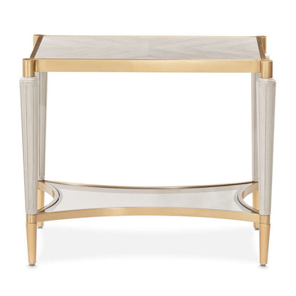 AICO by Michael Amini - St. Charles End Table - Dove Gray - 9088202-803 veiw 2