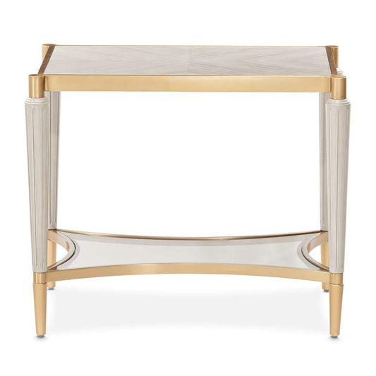 AICO by Michael Amini - St. Charles End Table - Dove Gray - 9088202-803 veiw 2