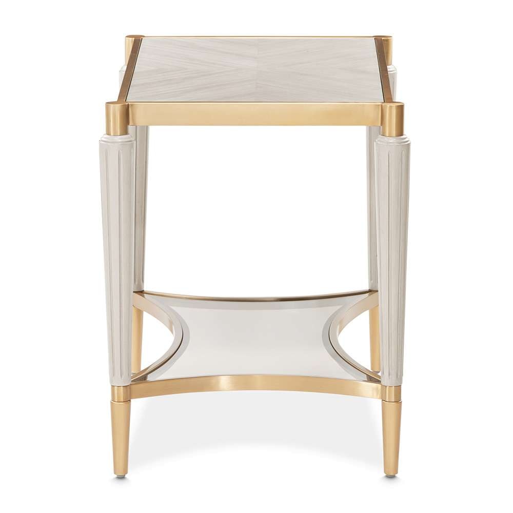 AICO by Michael Amini - St. Charles End Table - Dove Gray - 9088202-803 veiw 3