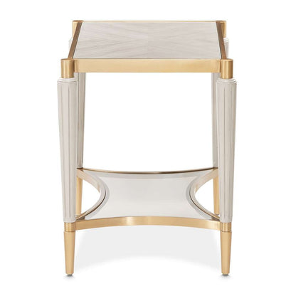 AICO by Michael Amini - St. Charles End Table - Dove Gray - 9088202-803 veiw 3