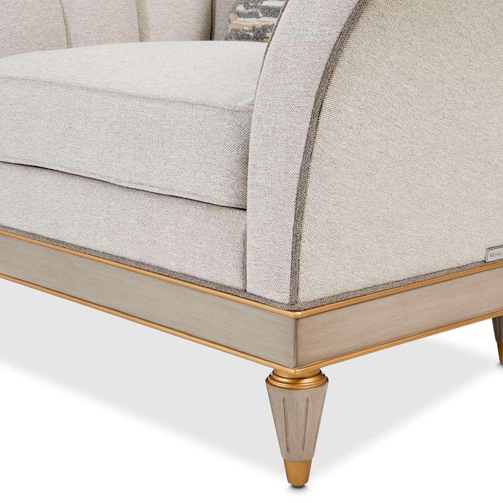 AICO by Michael Amini - St. Charles Matching Chair - Dove Gray - 9088835-CIRUS-803 veiw 4