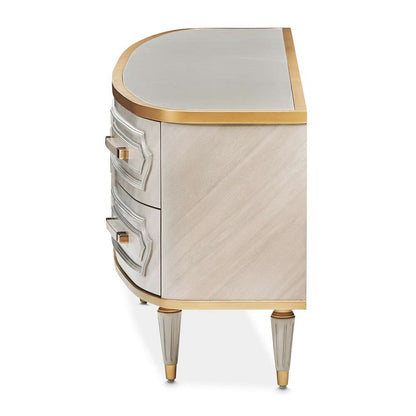 AICO by Michael Amini - St. Charles Media Cabinet - Dove Gray - 9088081-803 veiw 4