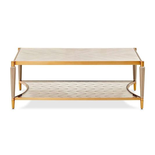 AICO by Michael Amini - St. Charles Rectangular Cocktail Table - Dove Gray - 9088201-803 veiw 2