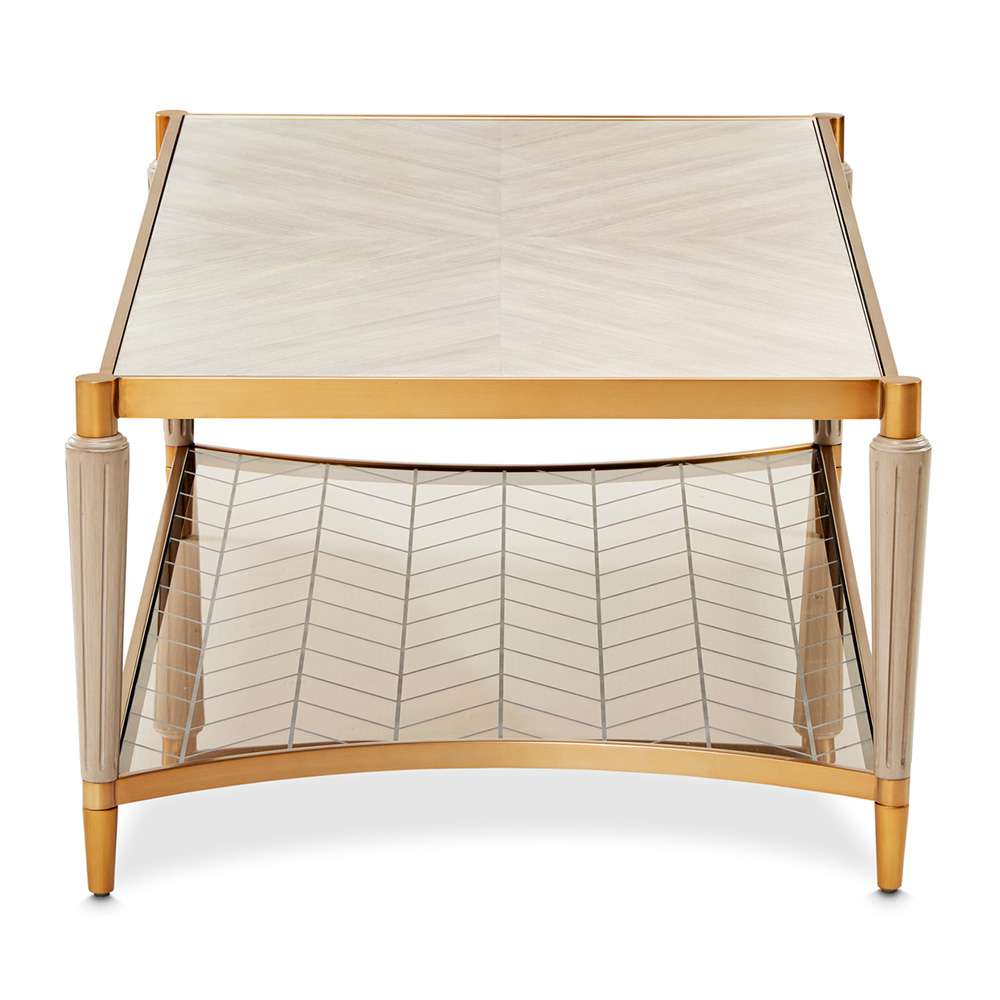 AICO by Michael Amini - St. Charles Rectangular Cocktail Table - Dove Gray - 9088201-803 veiw 3