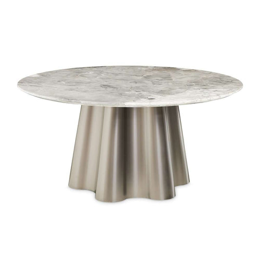 AICO by Michael Amini - St. Charles Round Dining Table -  Dove Gray - 9088001-803 veiw 1
