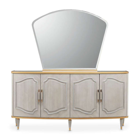 AICO by Michael Amini - St. Charles Sideboard & Mirror - Dove Gray - 9088007-260-803 veiw 2