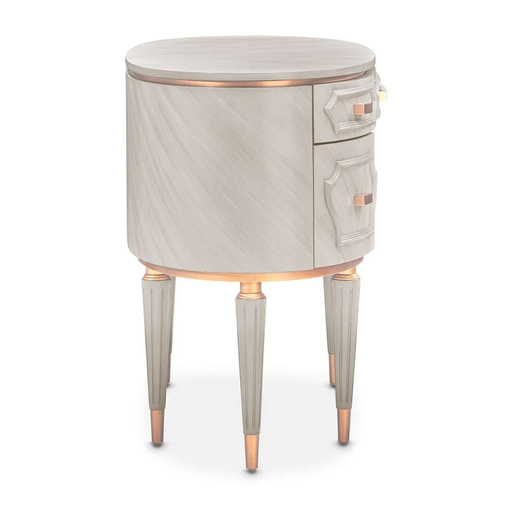AICO by Michael Amini - St. Charles Vanity Desk - Dove Gray - 9088058-803 veiw 3