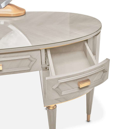 AICO by Michael Amini - St. Charles Vanity Desk - Dove Gray - 9088058-803 veiw 4