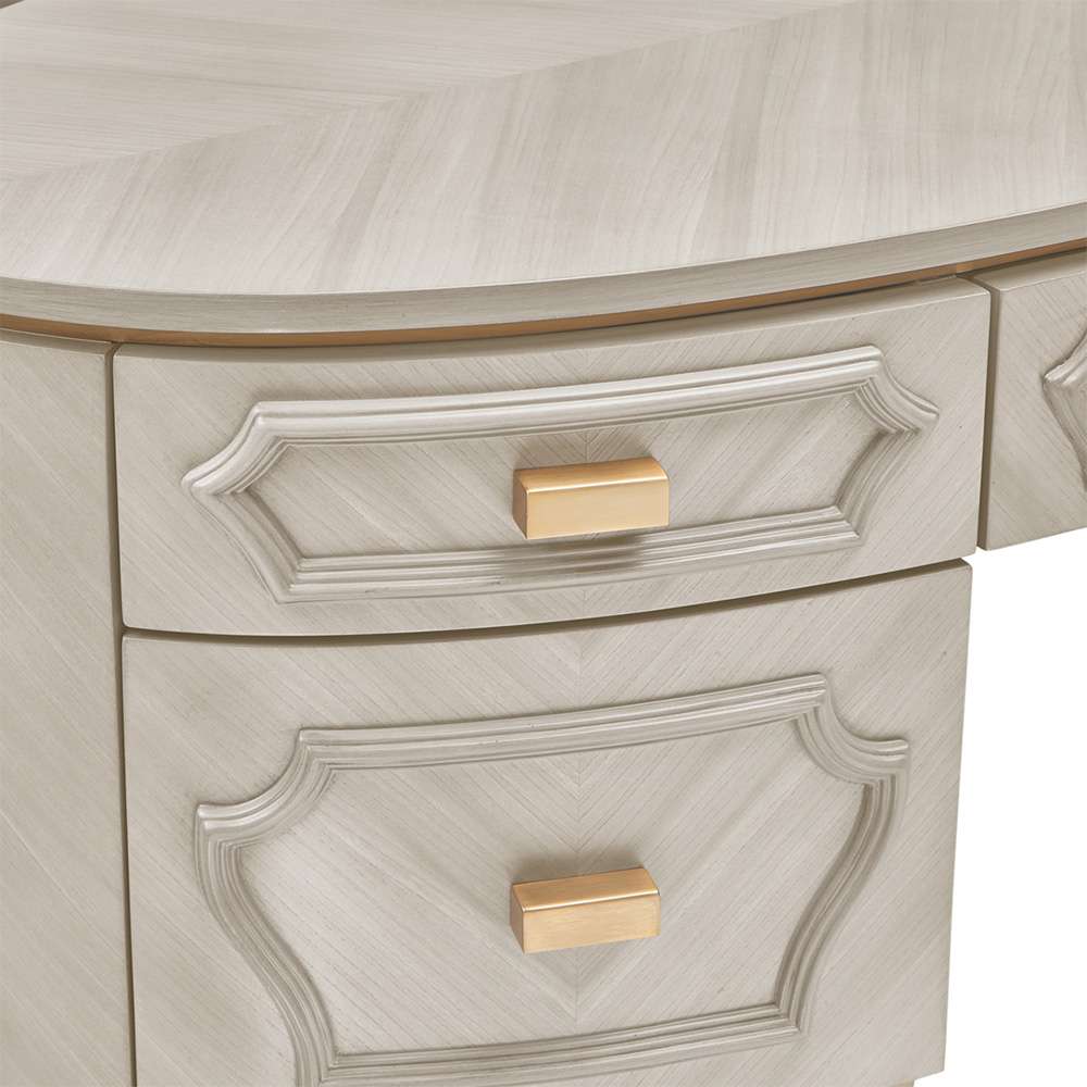 AICO by Michael Amini - St. Charles Vanity Desk - Dove Gray - 9088058-803 veiw 6
