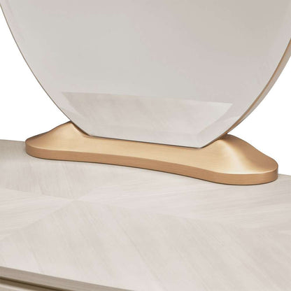 AICO by Michael Amini - St. Charles Vanity Desk & Mirror - Dove Gray - 9088058VAN2-803 veiw 2