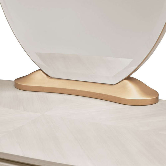 AICO by Michael Amini - St. Charles Vanity Desk & Mirror - Dove Gray - 9088058VAN2-803 veiw 2