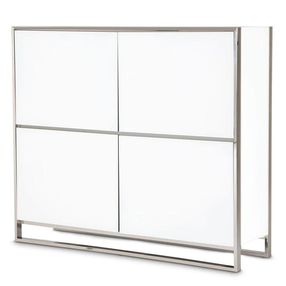 AICO by Michael Amini - State St. Accent Cabinet in Glossy White - 9016009-116 veiw 1