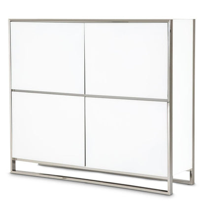AICO by Michael Amini - State St. Accent Cabinet in Glossy White - 9016009-116 veiw 1