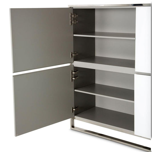 AICO by Michael Amini - State St. Accent Cabinet in Glossy White - 9016009-116 veiw 2