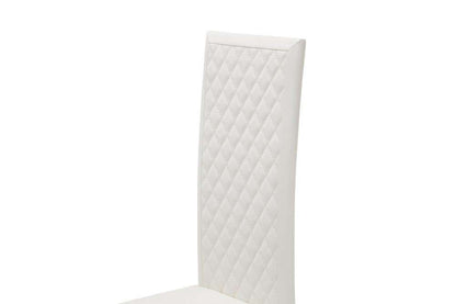 AICO by Michael Amini - State St. - Assembled Side Chair, Short - Glossy White (Set of 2) - N9016003AS-116 veiw 2