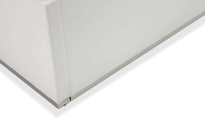 AICO by Michael Amini - State St. - Cal. King Upholstered Panel Bed - Glossy White - N9016000CKP-116 veiw 4