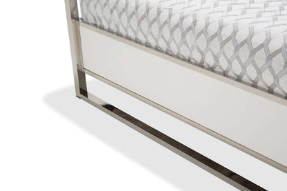 AICO by Michael Amini - State St. - Queen Metal Bed - Glossy White - N9016000QN4-116 veiw 6
