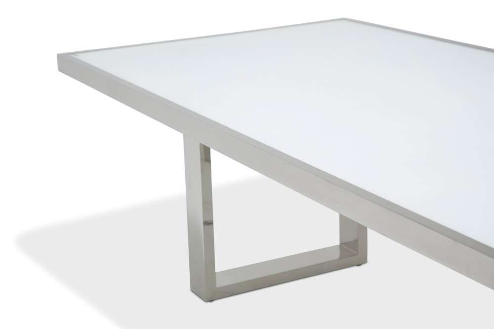 AICO by Michael Amini - State St. - Rectangular Dining Table - Glossy White - N9016000-116 veiw 3