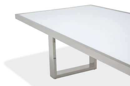 AICO by Michael Amini - State St. - Rectangular Dining Table - Glossy White - N9016000-116 veiw 3