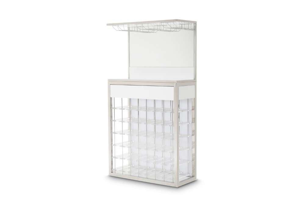 AICO by Michael Amini - State St. - Wall Bar - Glossy White - N9016509-116 veiw 1