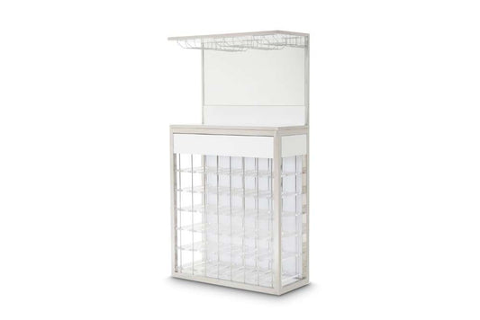 AICO by Michael Amini - State St. - Wall Bar - Glossy White - N9016509-116 veiw 1