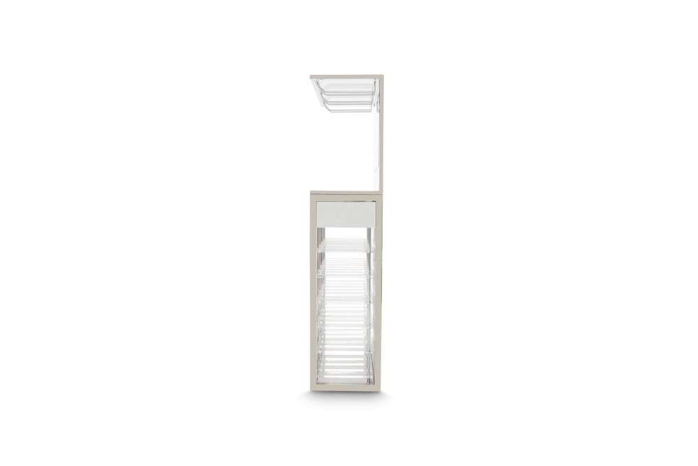 AICO by Michael Amini - State St. - Wall Bar - Glossy White - N9016509-116 veiw 2