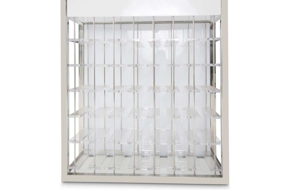 AICO by Michael Amini - State St. - Wall Bar - Glossy White - N9016509-116 veiw 7