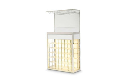 AICO by Michael Amini - State St. - Wall Bar - Glossy White - N9016509-116 veiw 8