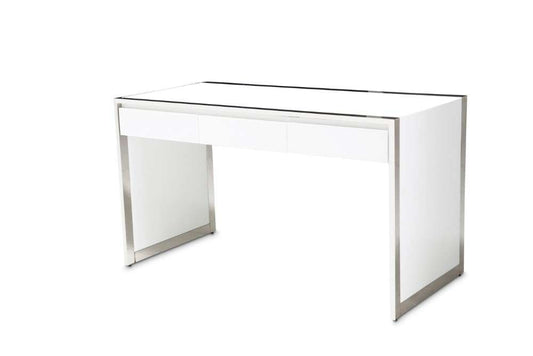 AICO by Michael Amini - State St. - Writing Desk - Glossy White - N9016277-116 veiw 1