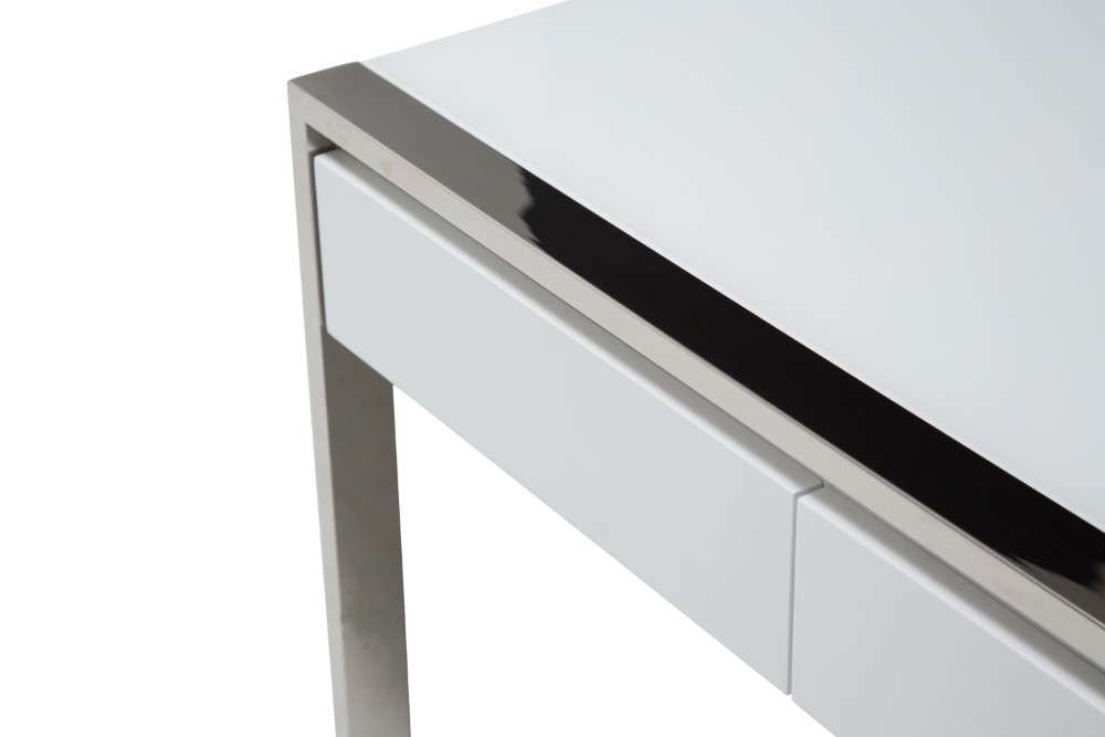 AICO by Michael Amini - State St. - Writing Desk - Glossy White - N9016277-116 veiw 2