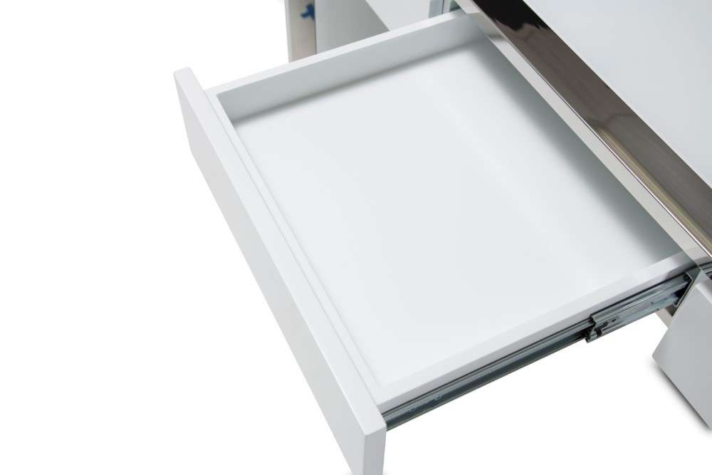 AICO by Michael Amini - State St. - Writing Desk - Glossy White - N9016277-116 veiw 3